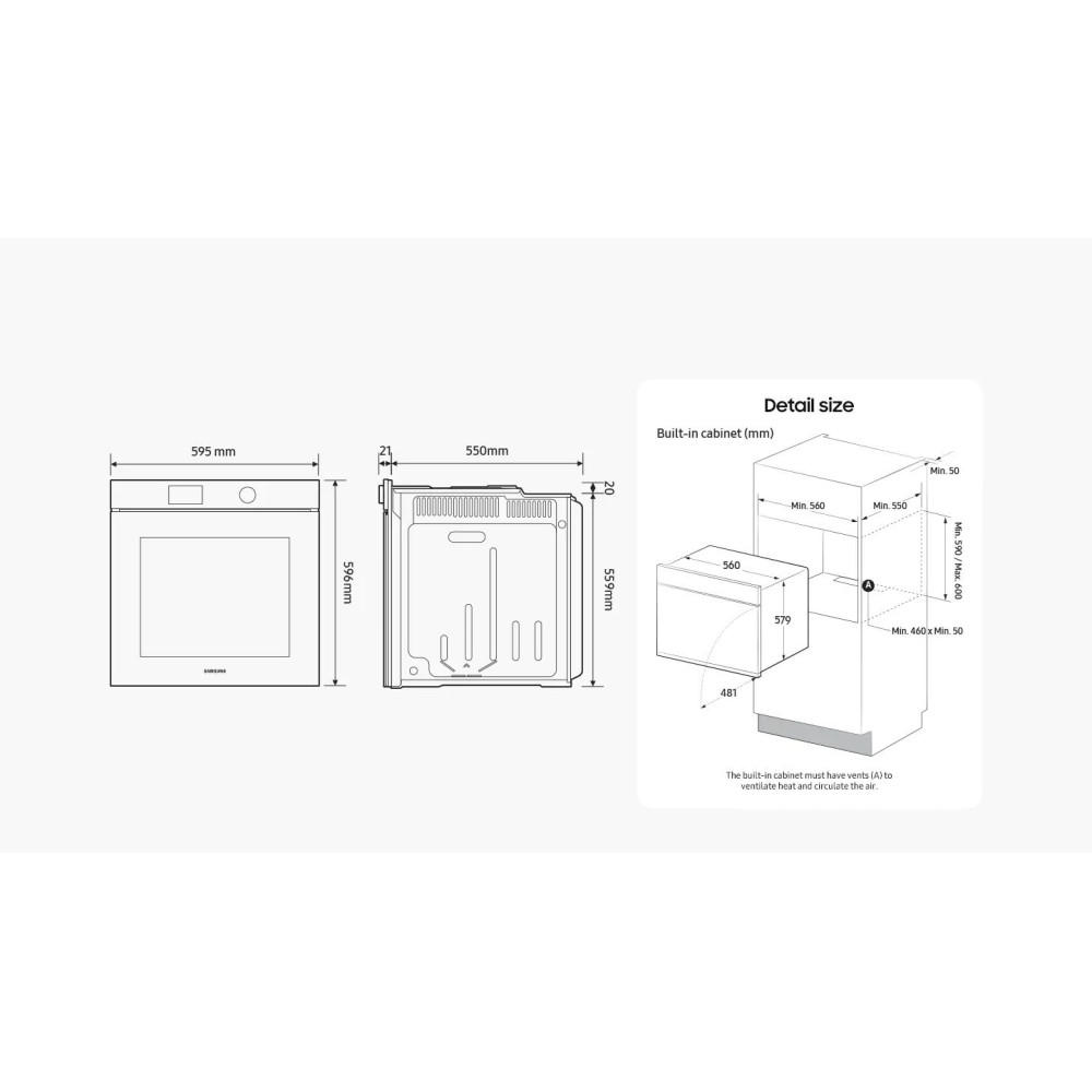Samsung BESPOKE: Rivoluzionario Forno a Vapore NV7B7997ABA