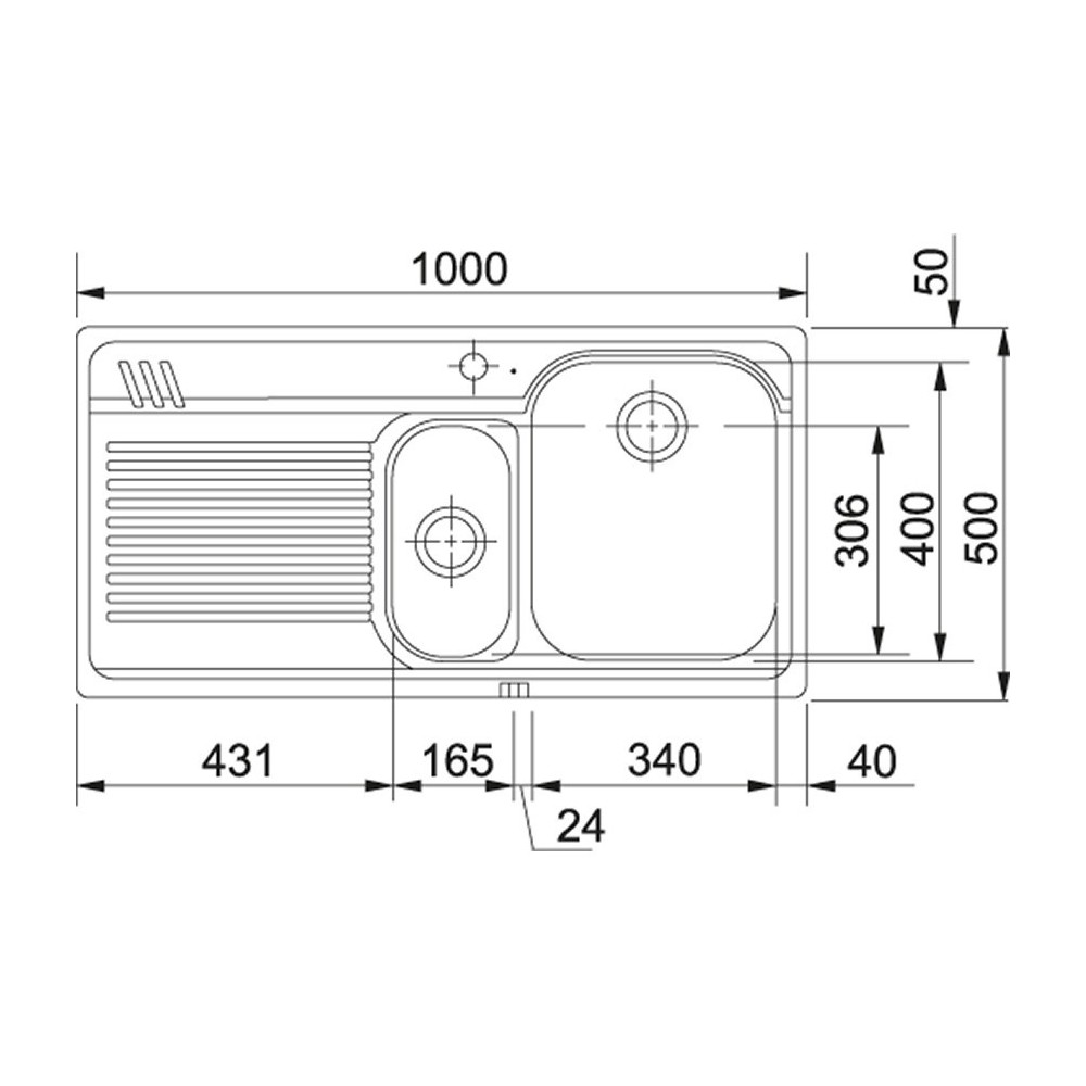 franke Harmony AMX 651 Inox satin