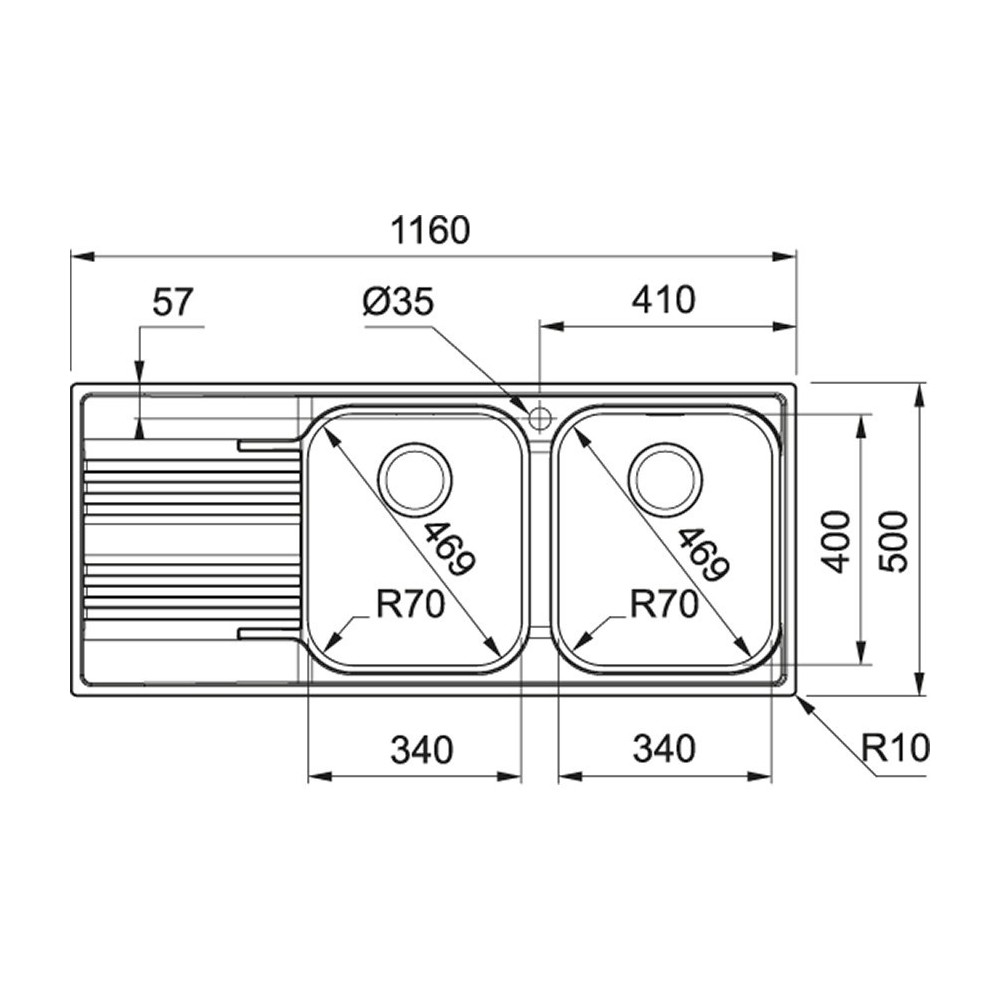 franke Smart SRX 621 Inox satinato
