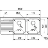 franke Smart SRX 621 Inox satin