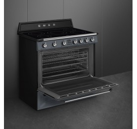 SMEG SE332EPB PIANO COTTURA ELETTRICO 2 PIASTRE TOUCH CONTROL VETROCERAMICA  NERO