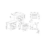 Smeg SOP6902S2PN 强制空气披萨烤箱、Pyro 蒸汽和组合蒸汽 - 60 厘米黑色