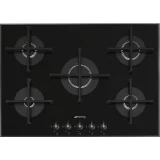 "Smeg 75 cm gas hob in professional black glass".
