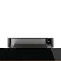 Cassetto Riscaldante Smeg CPRT615NR - 15 cm, Vetro Nero Eclipse, Finiture Rame, 7 Funzioni : Colore - Nero