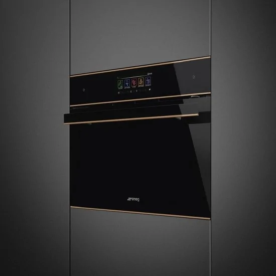 Smeg SO4606WAPNR Einbaubackofen kombiniert Dampf + Mikrowelle 45 cm | DueG Store
