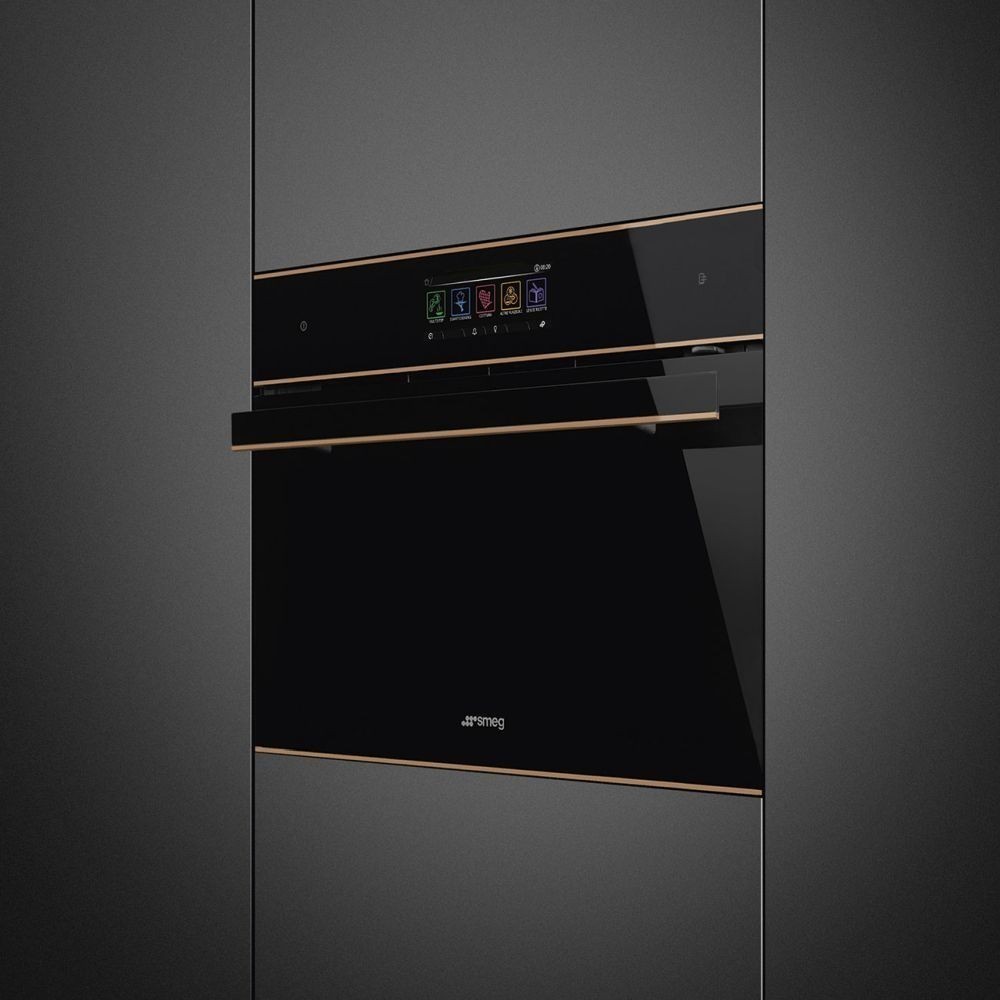 Smeg SO4606WAPNR Einbaubackofen kombiniert Dampf + Mikrowelle 45 cm | DueG Store