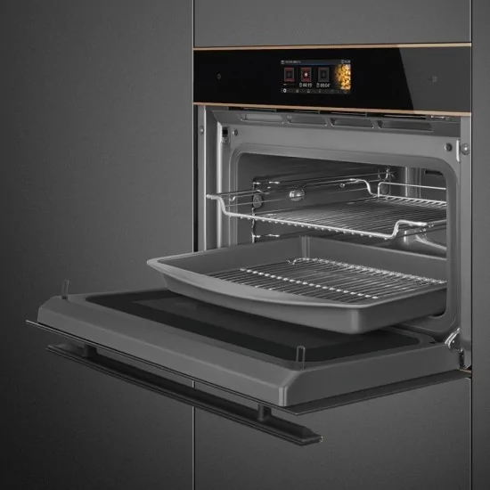 Forno Incasso Smeg SO4606WAPNR Combinato Vapore+Microonde 45cm | DueG Store