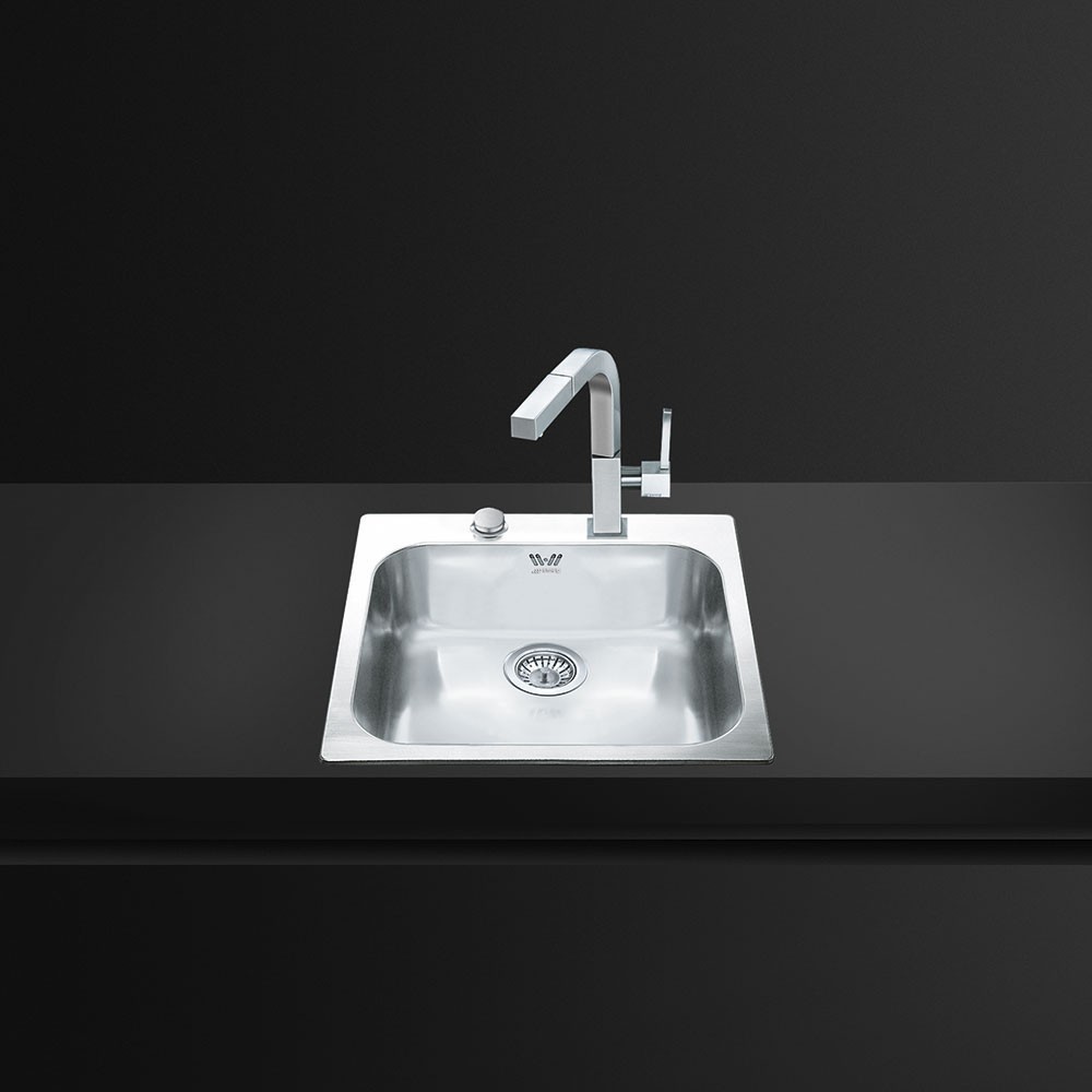 Smeg EINHEBELMISCHER in gebürstetem Chrom