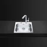 Smeg EINHEBELMISCHER in gebürstetem Chrom