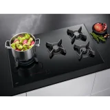 "Piano cottura a gas su vetroceramica Aeg HVB8453IB"