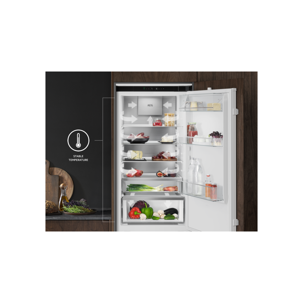 "Interni del frigocongelatore Aeg NSC8M191DS"