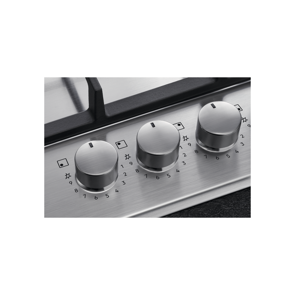 Aeg HGB95522SM Газовая варочная панель Slim Line 90 см 9 уровней мощности