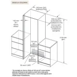 Frigorifero da Incasso 60x212cm | SKSCR2411P | Personalizzabile | Acciaio Inox