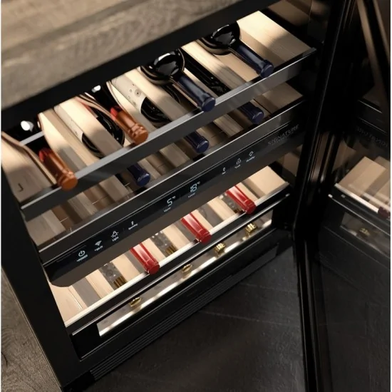 Undercounter built-in wine cellar: elegant design and premium functionality
