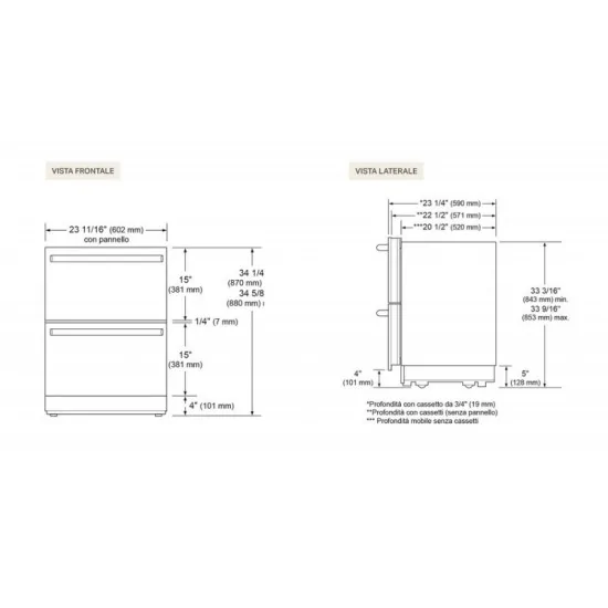 SKSUD2402P Холодильник / Freezer Signature Kitchen Suite: стильный дизайн и премиальная функциональность