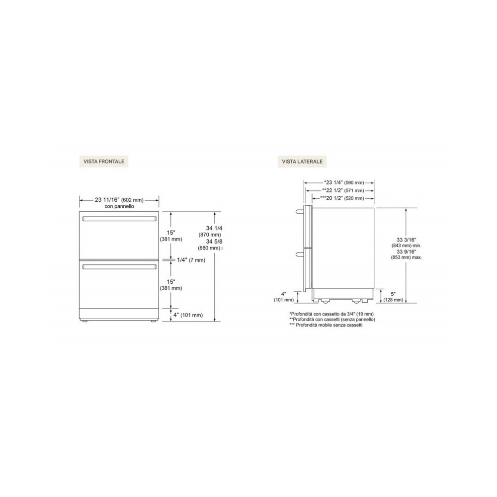 SKSUD2402P Холодильник / Freezer Signature Kitchen Suite: стильный дизайн и премиальная функциональность