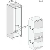 Miele KFN 7744 C 125 Gala Edition | Einbaukühlschrank 178cm Klasse C