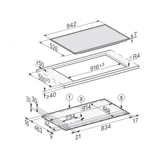 Miele KM 7999 FR | Induktionsplan 94cm TempControl & Inox Framework