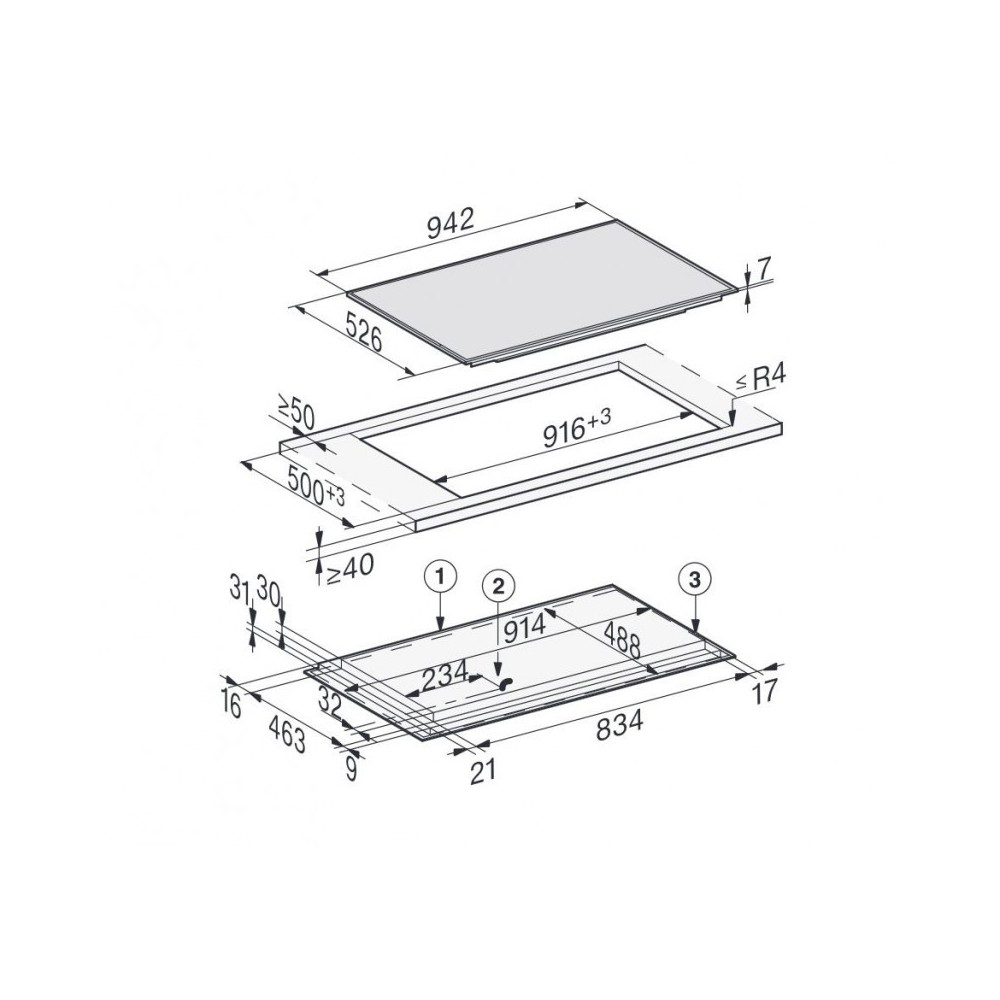 Miele Км 7999 фр | План индукции 94 см TempControl & Inox Framework