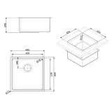 Smeg VSTR40DKX UNDERMOUNT SINK