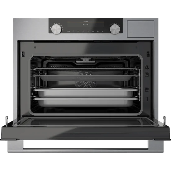 Asko OCSM 8487 s Full Dampf kombinierter Ofen und Mikrowelle, 45 cm Stahl