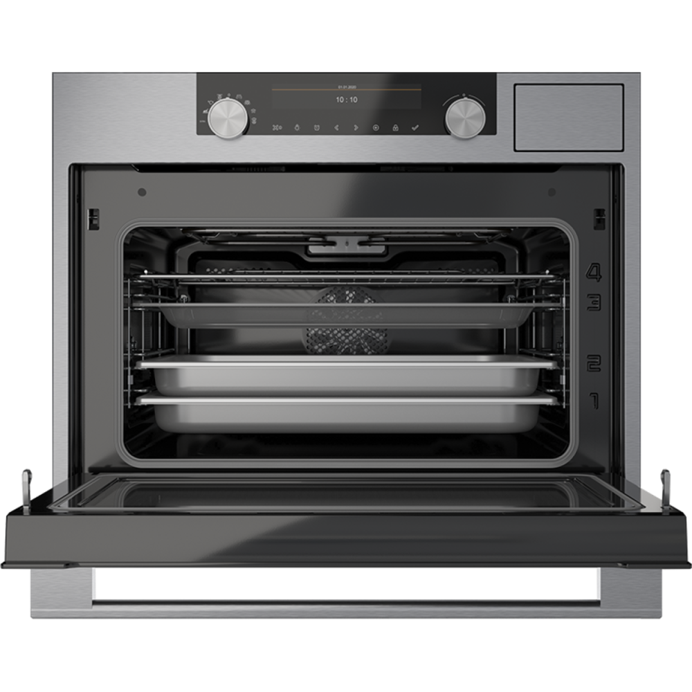 Asko OCSM 8487 S Horno combinado de vapor completo y microondas, acero de 45 cm