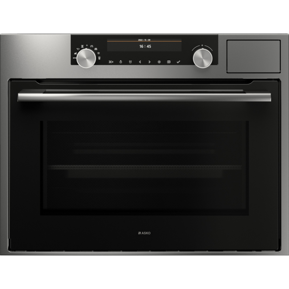 Asko OCSM 8487 s Full Dampf kombinierter Ofen und Mikrowelle, 45 cm Stahl