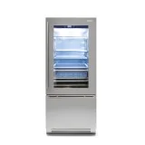 90 cm, REFRIGERATOR AND FREEZER, MODEL 0T BUILT-IN, GLASS DOOR