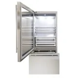 90 cm, REFRIGERATOR AND FREEZER, MODEL 0T BUILT-IN, GLASS DOOR