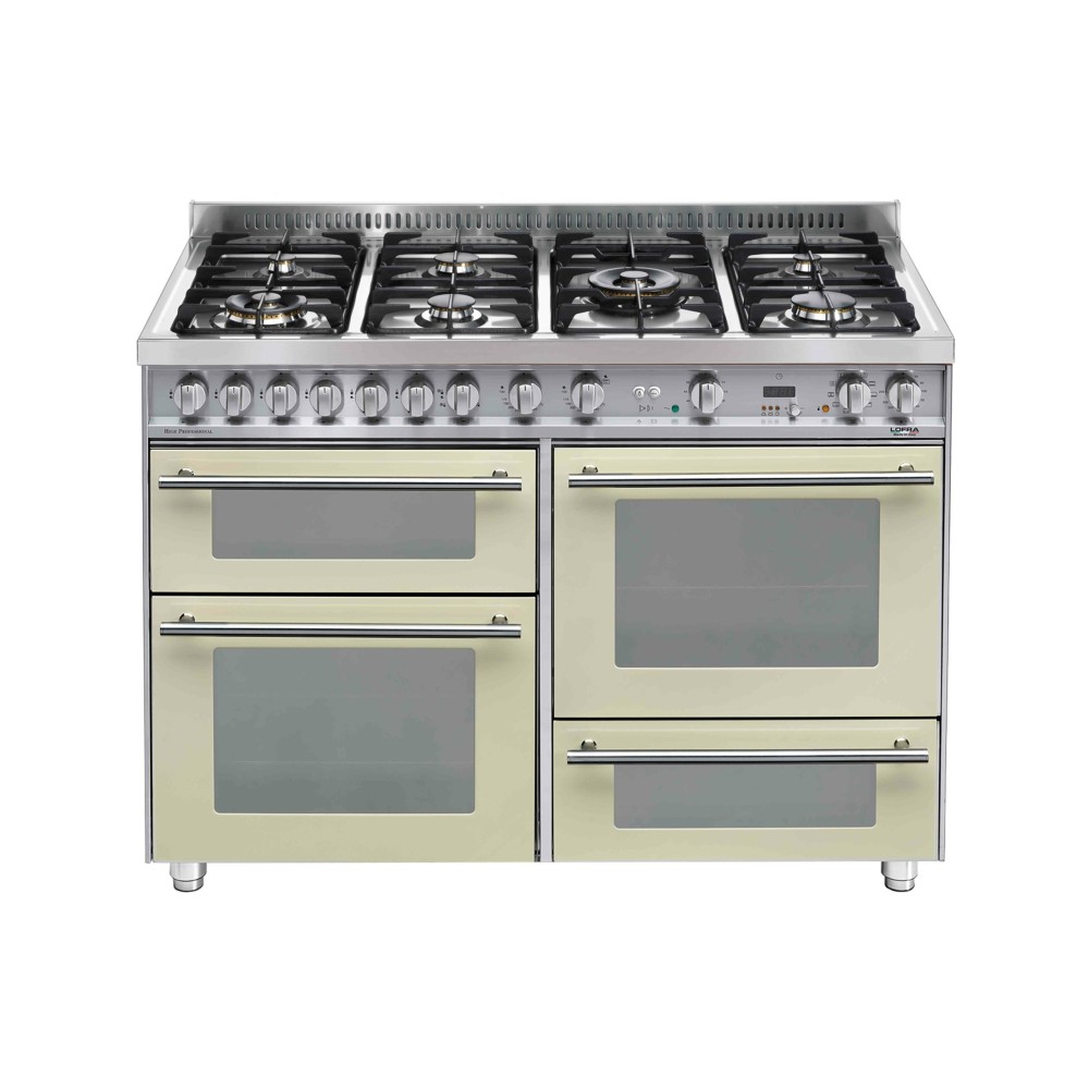 Die Lofra PBI126SMFET+DMFT/2AEO elfenbeinfarbene Küche mit 3 Öfen und Wärmeschublade: die perfekte Mischung aus Design, Funktion