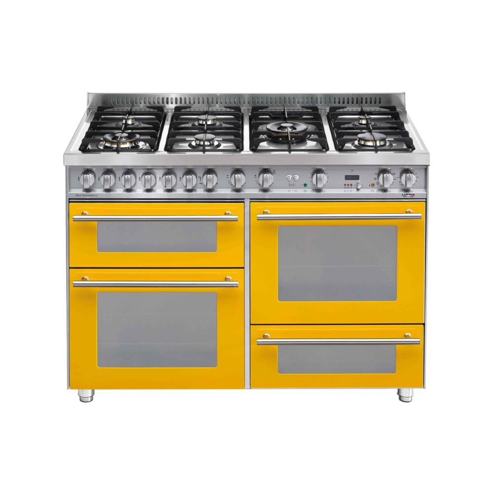 Cucina Lofra Gialla PG126SMFET+DMFT/2AEO 120cm con 3 Forni