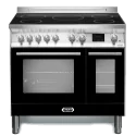 Lofra Venice 90 cm - Induction kitchen with double oven, 5 Induction areas : colours - BK Black glossy
