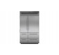 stainless steel refrigerator/freezer with ice maker