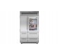 refrigerator/freezer with ice maker and glass door