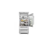 frigorifero/freezer in acciaio inox con ice maker