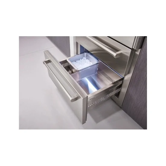 Refrigerador de acero inoxidable con fabricante de hielo: ¡Una solución profesional sin pari!