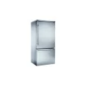 bottom mount refrigerator with internal water dispenser and icemaker panelled total stainless steel Elegance handles Ilve