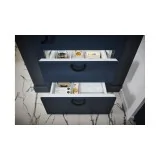 Sub-Zero Column Fridge/Freezer: Ice Maker, Internal Dispenser.