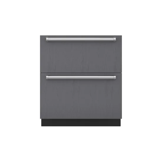 congelador debajo de los cajones con hielo