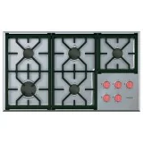 cocina de gas en línea profesional 5 fuegos