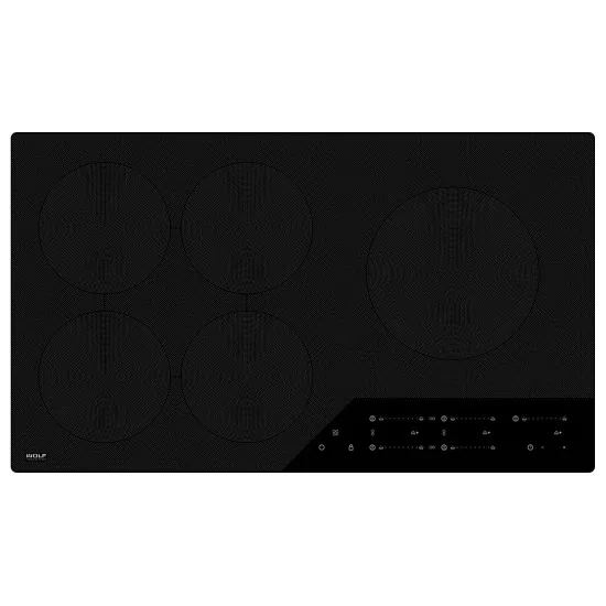 Индукционная варочная панель со смывом, 5 зон