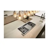 Domino Gas Hob: Two Burners, Dimensions 102x381x533.