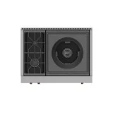 Professionelles Gaskochfeld: 2 Brenner, Wok-Brenner“