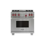 cocina de combustible dual 4 fuegos + teppanyaki con 1 horno