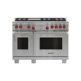 cocina de combustible dual 6 fuegos + teppanyaki + 2 hornos