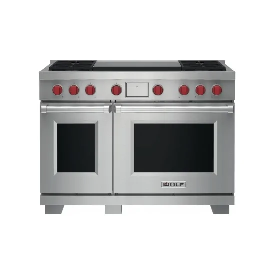 cocina de combustible dual 4 fuegos + doble teppanyaki + 2 hornos