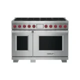 cuisinière bi-combustible 8 feux + 2 fours