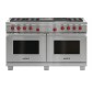 6-burner dual fuel cooker + grill + teppanyaki with 2 ovens
