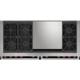 Dual Fuel Kitchen: 6 Burners, Double Teppanyaki and 2 Ovens!