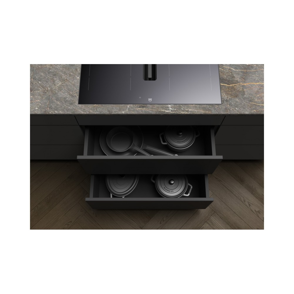 Piano Cottura a Induzione V-ZUG con Aspirazione Dual Design.
